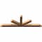 Ekena Millwork Saratoga Timber Gable Bracket, Western Red Cedar, 108"W x 36"H x 5 1/2"D x 5 1/2"F, 8/12 Pitch GBW108X36X0606SAR00SWR - alternate 2